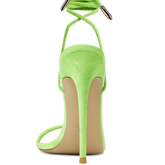 Aquazzura Linda Sandal 37.5 Lime Green - Picture 5 of 5